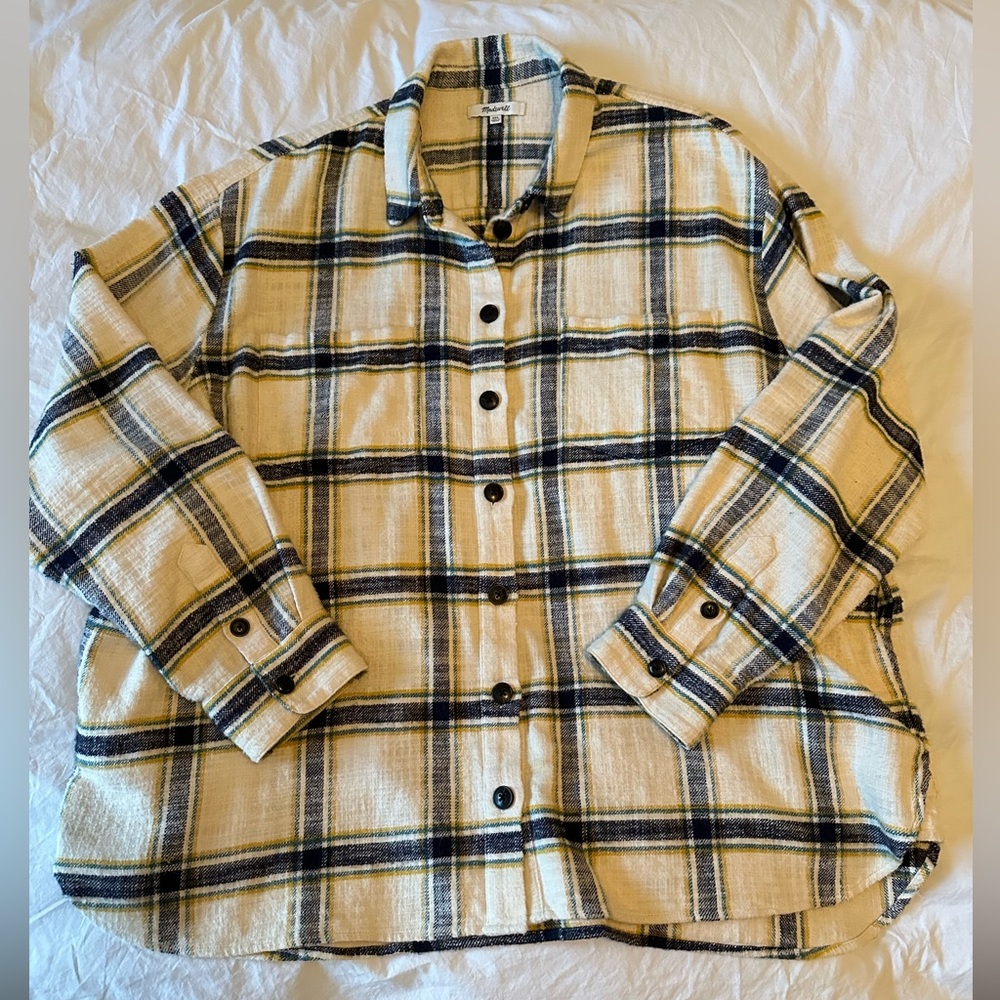 Madewell Flannel Button Up in Plaid